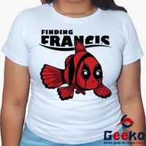 Baby Look Finding Francis 100% Algodão - Deadpool - Geeko