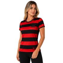 Baby Look Flamengo Feminina Licenciada Dry Fit Camisa Torcedora Cor:VermelhoTamanho:M