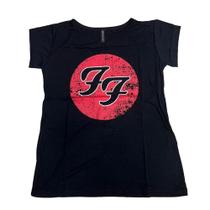 Baby Look Foo Fighters Camiseta Blusa Feminina Blusinha Banda de Rock Sfm506 - Feminino