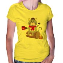 Baby Look Gatinho Simpático - Foca na Moda