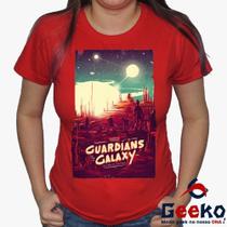 Baby Look Guardiões da Galáxia 100% Algodão - Guardians Of The Galaxy - Geeko