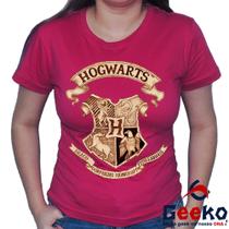 Baby Look Harry Potter 100% Algodão Hogwarts Blusa Feminina All Geek Baby Look Harry Potter 100% Algodão Hogwarts Blusa Feminina All Geek