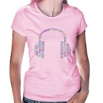 Baby Look Headphone Palavras - Foca na Moda