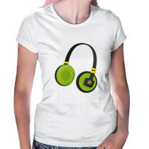 Baby Look Headphone Verde - Foca na Moda