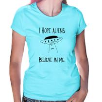 Baby Look I hope Aliens Believe In Me - Foca na Moda