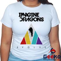 Baby Look Imagine Dragons 100% Algodão Evolve Geeko - Geeko