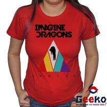 Baby Look Imagine Dragons 100% Algodão Evolve Geeko - Geeko