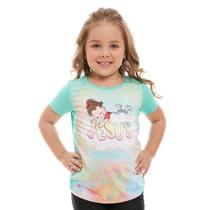 Baby look Infantil Ágape Jesus AK11261 Verde Oliva 8 Anos Baby look Infantil Ágape Jesus AK11261 Verde Oliva 8 Anos