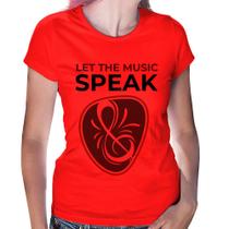 Baby Look Let the music speak - Foca na Moda