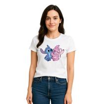 Baby Look Lilo Stitch Super Delicada Feminina 100%algodão