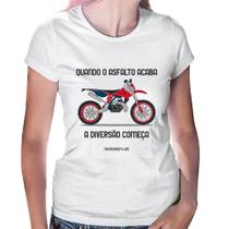Baby Look Motocross 4 Life - Foca na Moda