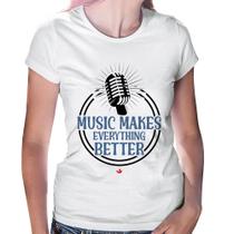 Baby Look Music makes everything better - Foca na Moda