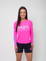 Baby Look New Game Manga Longa Rosa