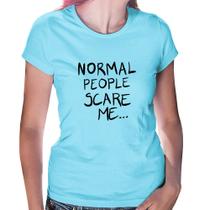 Baby Look Normal people scare me - Foca na Moda