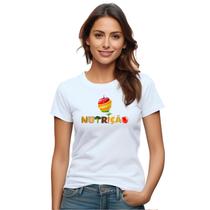 Baby Look Nutrição Nutricionista Personalizada Feminina Adulto Algodão com Poliéster