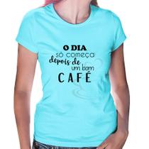 Baby Look O dia só começa depois de um bom café - Foca na Moda