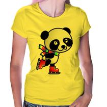 Baby Look Panda de Patins - Foca na Moda
