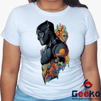 Baby Look Pantera Negra 100% Algodão - Wakanda Forever - Black Panther - Geeko Baby Look Pantera Negra 100% Algodão - Wakanda Forever - Black Panther - Geeko