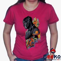 Baby Look Pantera Negra 100% Algodão - Wakanda Forever - Black Panther - Geeko Baby Look Pantera Negra 100% Algodão - Wakanda Forever - Black Panther - Geeko