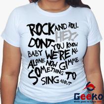 Baby Look Paramore 100% Algodão - Crush Crush Crush - Rock - Geeko