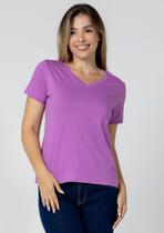 Baby Look Pau a Pique Básica Lilás Baby Look Pau a Pique Básica Lilás