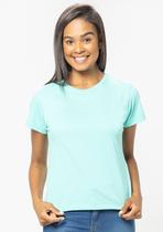 Baby Look Pau a Pique Básica Verde Água Baby Look Pau a Pique Básica Verde Água