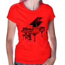 Baby Look Piano Arte - Foca na Moda