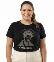 Baby Look Plus Size São Carlo Acutis Padroeiro Internet