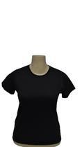 Baby Look Preta com Estampa Moderna Estilo Confortável TAMANHO:GGCOR:PRETO Baby Look Preta com Estampa Moderna Estilo Confortável TAMANHO:GGCOR:PRETO