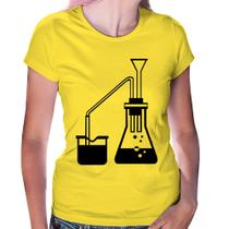Baby Look Química Erlenmeyer e Bequer - Foca na Moda