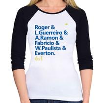 Baby Look Raglan 6x1 Gols Manga 3/4 - Foca na Moda