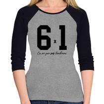 Baby Look Raglan 6x1 Manga 3/4 - Foca na Moda