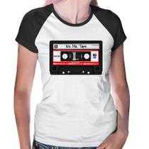 Baby Look Raglan 80's Mix Tape - Foca na Moda