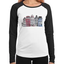 Baby Look Raglan Amsterdam Manga Longa - Foca na Moda Baby Look Raglan Amsterdam Manga Longa - Foca na Moda