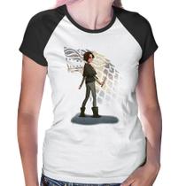 Baby Look Raglan Arya Stark Art - Foca na Moda Baby Look Raglan Arya Stark Art - Foca na Moda