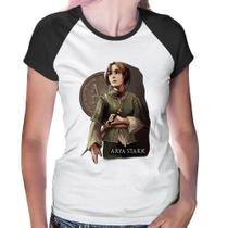 Baby Look Raglan Arya Stark Valar Morghulis - Foca na Moda