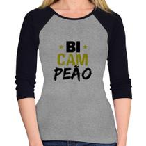 Baby Look Raglan BiCAMpeão Manga 3/4 - Foca na Moda Baby Look Raglan BiCAMpeão Manga 3/4 - Foca na Moda