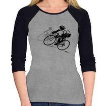 Baby Look Raglan Bike Corrida Manga 3/4 - Foca na Moda Baby Look Raglan Bike Corrida Manga 3/4 - Foca na Moda