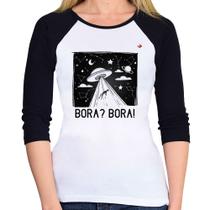 Baby Look Raglan Bora Bora! Manga 3/4 - Foca na Moda Baby Look Raglan Bora Bora! Manga 3/4 - Foca na Moda