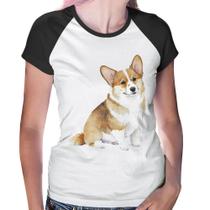 Baby Look Raglan Cachorro Welsh Corgi Pembroke - Foca na Moda Baby Look Raglan Cachorro Welsh Corgi Pembroke - Foca na Moda