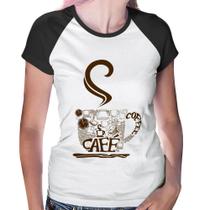 Baby Look Raglan Café Coffee - Foca na Moda