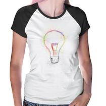 Baby Look Raglan Creative Bulb - Foca na Moda Baby Look Raglan Creative Bulb - Foca na Moda