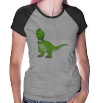 Baby Look Raglan Dinossauro - Foca na Moda