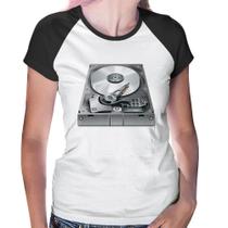 Baby Look Raglan Disco Rígido HD - Foca na Moda Baby Look Raglan Disco Rígido HD - Foca na Moda