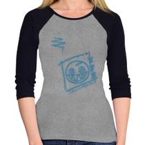 Baby Look Raglan Dizzy Eyes Madpunk co. Manga 3/4 - Foca na Moda Baby Look Raglan Dizzy Eyes Madpunk co. Manga 3/4 - Foca na Moda