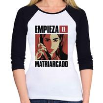Baby Look Raglan Empieza el matriarcado Manga 3/4 - Foca na Moda