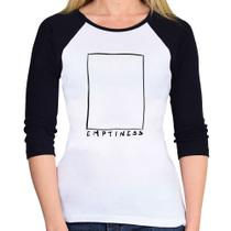 Baby Look Raglan Emptines Manga 3/4 - Foca na Moda