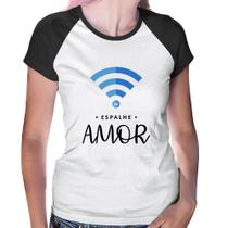Baby Look Raglan Espalhe amor - Foca na Moda Baby Look Raglan Espalhe amor - Foca na Moda