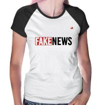 Baby Look Raglan Fake News - Foca na Moda