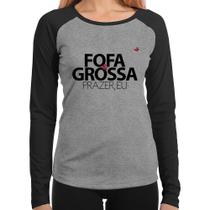 Baby Look Raglan Fofa e grossa Manga Longa - Foca na Moda Baby Look Raglan Fofa e grossa Manga Longa - Foca na Moda